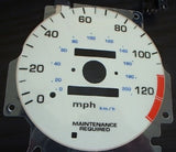 96-00 Honda Civic DX MT Manual Stick Shift White Face Cluster Glow Gauges NO/RPM