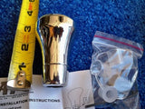 Universal Civic Accord Cavalier Shift Knob Chrome Black