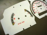 98-03 Ford Explorer Ranger White Face Glow Through Gauges W/NO RPM Only