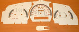 98-03 Ford Explorer Ranger White Face Glow Through Gauges W/NO RPM Only