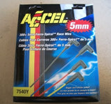 ACCEL 7540Y Spark Plug Wires Yellow 5MM Straight Boots 150 Ohms FERRO-SPIRAL