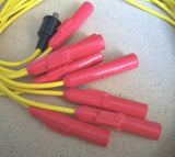 ACCEL 7540Y Spark Plug Wires Yellow 5MM Straight Boots 150 Ohms FERRO-SPIRAL
