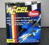 ACCEL 7540B  Spark Plug Wires Blue 5MM Straight Boots 150 Ohms FERRO-SPIRAL