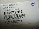 OEM 2006-2010 Volkswagen Passat Left Side Dual Chrome Muffler Tips 3C0 071 912