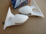 1997-2001 Mitsubishi Mirage M3 Mirrors White LED Side View Manual Mirror Set
