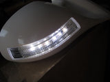 1997-2001 Mitsubishi Mirage M3 Mirrors White LED Side View Manual Mirror Set