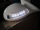 1997-2001 Mitsubishi Mirage M3 Mirrors White LED Side View Manual Mirror Set