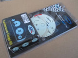 96-00 Honda Civic DX MT Manual Stick Shift White Face Cluster Glow Gauges NO/RPM
