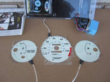 96-00 Honda Civic DX MT Manual Stick Shift White Face Cluster Glow Gauges NO/RPM