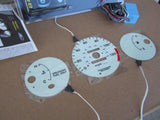 96-00 Honda Civic DX MT Manual Stick Shift White Face Cluster Glow Gauges NO/RPM