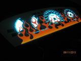 95-99 Dodge Neon Flame Indiglo White Face Glow Gauges W/ RPM Manual & Automatic