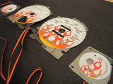 94-97 Honda Accord Manual Flame Flamed white face Glow Gauges Kit for Cluster
