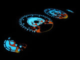 94-97 Honda Accord Manual Flame Flamed white face Glow Gauges Kit for Cluster