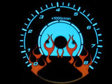 94-97 Honda Accord Manual Flame Flamed white face Glow Gauges Kit for Cluster