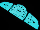 1999 2000 Toyota Tacoma W/O RPM White Face Indiglo Gauges 180 Kilometers KPH