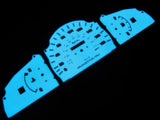 1999 2000 Toyota Tacoma W/O RPM White Face Indiglo Gauges 180 Kilometers KPH