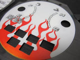 92-95 Honda Civic Manual Stick Shift Flamed white face Glow Gauges Kit