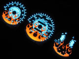 92-95 Honda Civic Manual Stick Shift Flamed white face Glow Gauges Kit