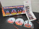 92-95 Honda Civic Automatic AT Transmission Flamed white face Glow Gauges Kit