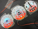 92-95 Honda Civic Automatic AT Transmission Flamed white face Glow Gauges Kit