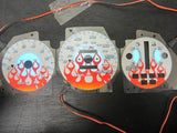 92-95 Honda Civic Automatic AT Transmission Flamed white face Glow Gauges Kit
