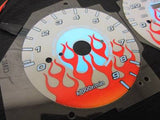 92-95 Honda Civic Automatic AT Transmission Flamed white face Glow Gauges Kit