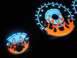 94-01 Acura Integra LS/RS Automatic AT Flame White Face Reverse Glow Gauges