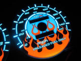 94-01 Acura Integra LS/RS Automatic AT Flame White Face Reverse Glow Gauges
