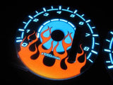 94-01 Acura Integra LS/RS Automatic AT Flame White Face Reverse Glow Gauges