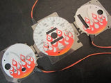 96-00 Honda Civic DX Automatic AT Transmission Flamed White Face Glow Gauges Kit