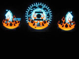 96-00 Honda Civic DX Automatic AT Transmission Flamed White Face Glow Gauges Kit