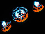 96-00 Honda Civic DX Automatic AT Transmission Flamed White Face Glow Gauges Kit