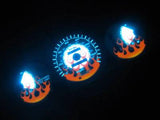 96-00 Honda Civic DX Automatic AT Transmission Flamed White Face Glow Gauges Kit