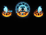 96-00 Honda Civic DX Manual Stick Shift Flamed White Face Glow Gauges Kit