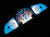 98.5 99 00 Toyota Tacoma W/O Tachometer Flamed Glow Gauges 180 In Kilometers KPH