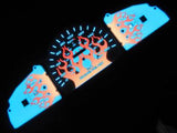 98.5 99 00 Toyota Tacoma W/O Tachometer Flamed Glow Gauges 180 In Kilometers KPH
