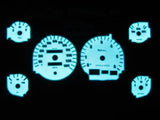 94-97 Dodge Ram 1500 2500 3500 Indiglo White Face Gauges Kit For Cluster