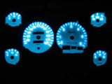 94-97 Dodge Ram 1500 2500 3500 Indiglo White Face Gauges Kit For Cluster