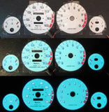 90 91 92 93  Acura Integra GSR White Face Indiglo & Reverse Glow Gauges 9K RPM