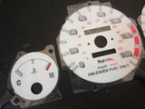 90 91 92 93  Acura Integra GSR White Face Indiglo & Reverse Glow Gauges 9K RPM