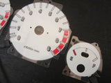 90 91 92 93  Acura Integra GSR White Face Indiglo & Reverse Glow Gauges 9K RPM