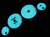 90 91 92 93  Acura Integra GSR White Face Indiglo & Reverse Glow Gauges 9K RPM