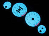 90 91 92 93  Acura Integra GSR White Face Indiglo & Reverse Glow Gauges 9K RPM