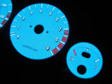 90 91 92 93  Acura Integra GSR White Face Indiglo & Reverse Glow Gauges 9K RPM