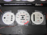 92 93 94 95 Honda Civic DX AT Automatic 140 MPH White Face Indiglo Glow Gauges