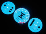 92 93 94 95 Honda Civic DX AT Automatic 140 MPH White Face Indiglo Glow Gauges