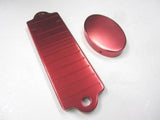 92-00 Honda Civic All Models Billet Battery Strap & Water Cap Cover Anodized Red