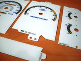 87-89 Ford Mustang GT 5.0 Km Cluster White Face Glow Through Gauges 201065BKM