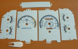 87-89 Ford Mustang GT 5.0 Km Cluster White Face Glow Through Gauges 201065BKM