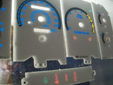 87-89 Ford Mustang GT 5.0 Km Cluster White Face Glow Through Gauges 201065BKM
